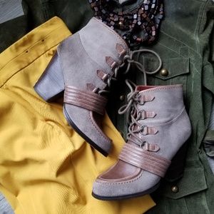 Luxury Rebel faux suede boots